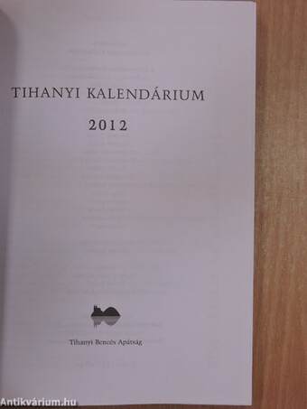 Tihanyi kalendárium 2012