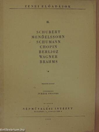 Schubert/Mendelssohn/Schumann/Chopin/Berlioz/Wagner/Brahms