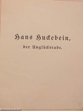 Hans Huckebein, der Unglücksrabe (gótbetűs)