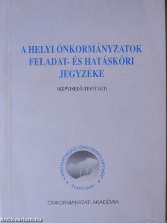 A helyi önkormányzatok feladat- és hatásköri jegyzéke