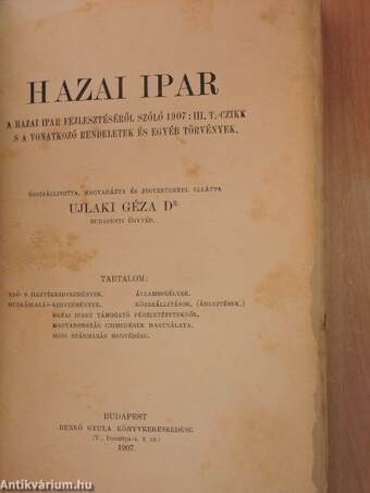 Hazai ipar