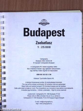 Budapest zsebatlasz