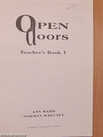 Open Doors 1. - Teacher's Book