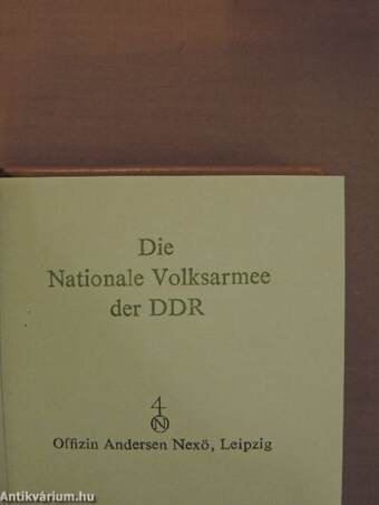 Die Nationale Volksarmee der DDR (minikönyv)