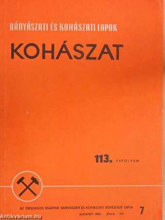 Bányászati és Kohászati Lapok - Kohászat 1980. július