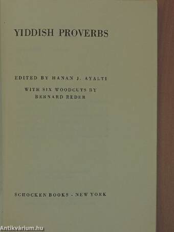 Yiddish proverbs