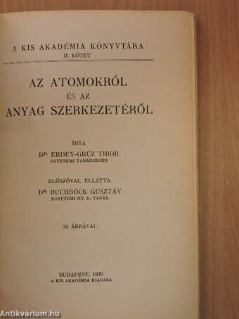 Az atomokról és az anyag szerkezetéről