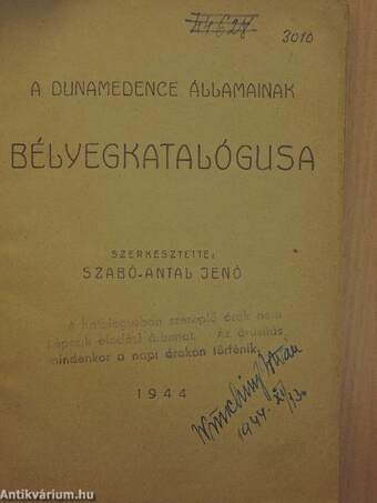 A Dunamedence államainak bélyegkatalógusa 1944