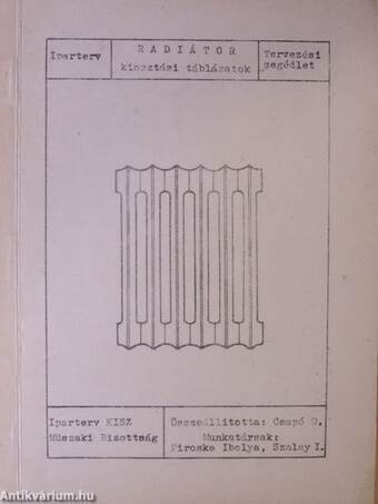 Radiátor kiosztási táblázatok