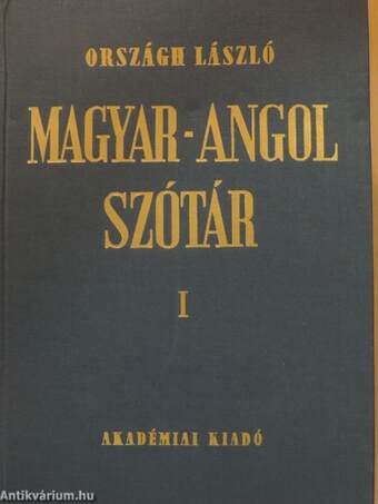 Magyar-angol szótár I-II.