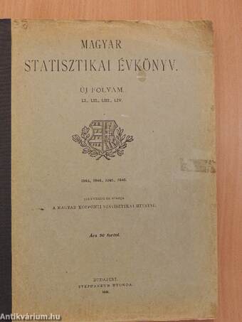Magyar Statisztikai Évkönyv 1943-1946.