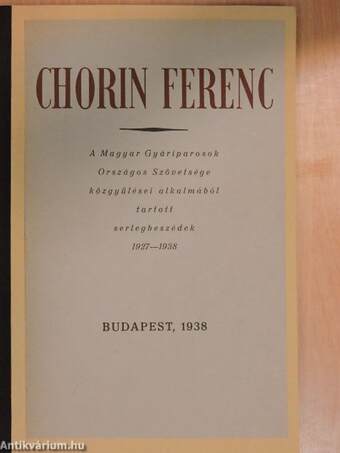 Chorin Ferenc 