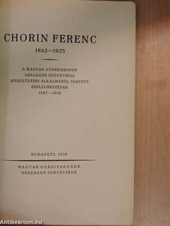 Chorin Ferenc 