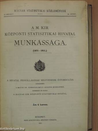 A M. Kir. Központi Statisztikai Hivatal munkássága