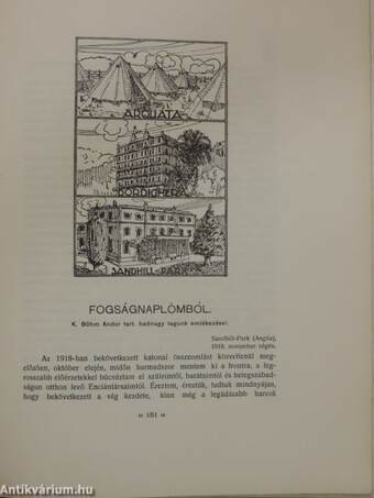 Encian turisták évkönyve 1914-1924.