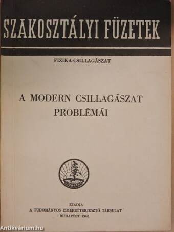 A modern csillagászat problémái