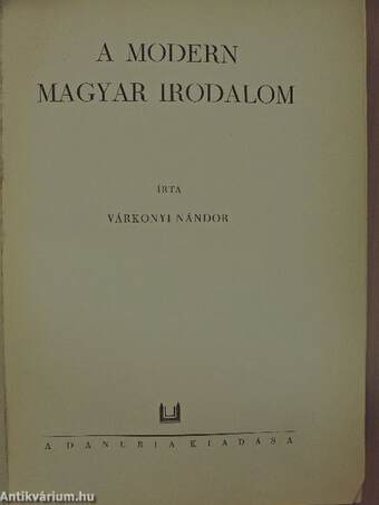 A modern magyar irodalom