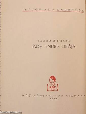 Ady Endre lírája