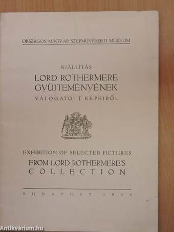 Kiállítás Lord Rothermere gyűjteményének válogatott képeiből