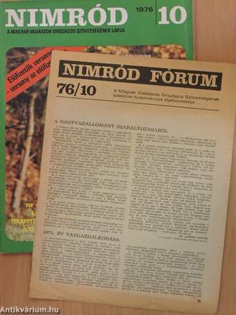 Nimród 1976. (nem teljes évfolyam)