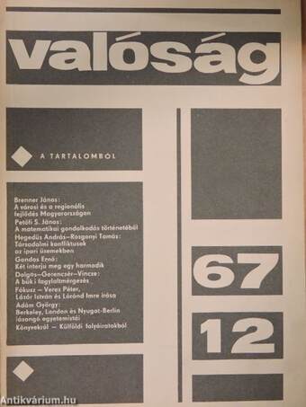 Valóság 1967. december