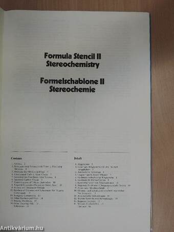 Formula Stencil II Stereochemistry/Formelschablone II Stereochemie