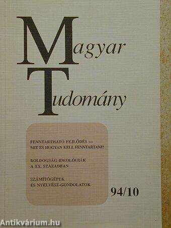 Magyar Tudomány 1994. október