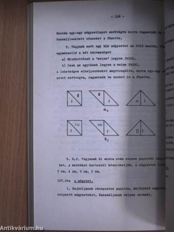 A korszerű matematika tanításra irányuló általános iskolai oktatási kísérlet 1. osztály