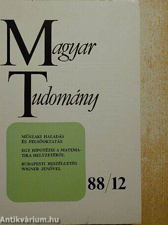 Magyar Tudomány 1988. december