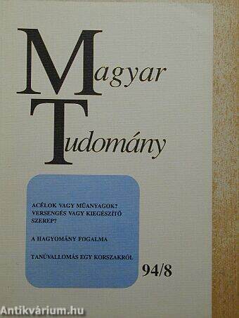Magyar Tudomány 1994. augusztus