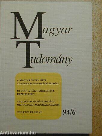 Magyar Tudomány 1994. június