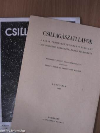 Csillagászati Lapok 1940/1-4.