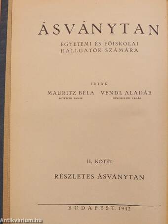 Ásványtan I-II.