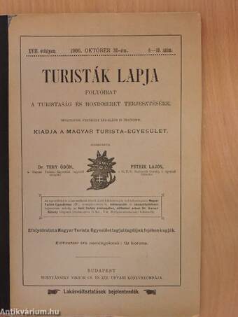 Turisták lapja 1906. június-október