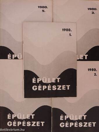 Épületgépészet 1980. (nem teljes évfolyam)