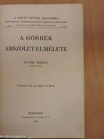 A görbék abszolut elmélete