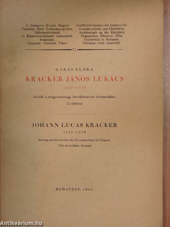 Kracker János Lukács 1717-1779