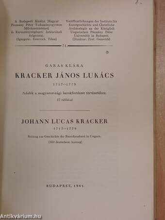 Kracker János Lukács 1717-1779