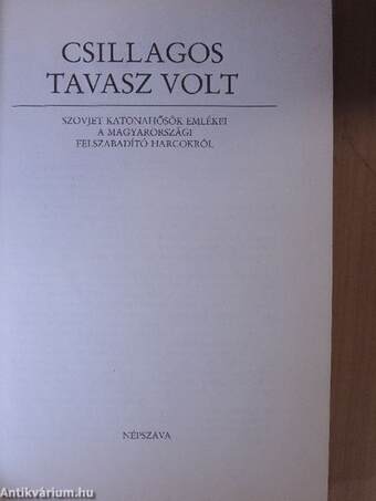 Csillagos tavasz volt