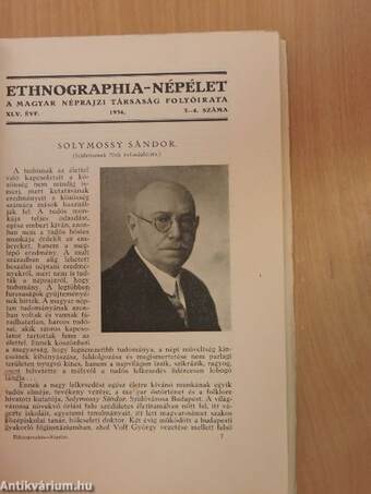 Ethnographia - Népélet 1934/3-4. szám/A Magyar Nemzeti Múzeum Néprajzi Tárának értesítője 1934/3-4. szám