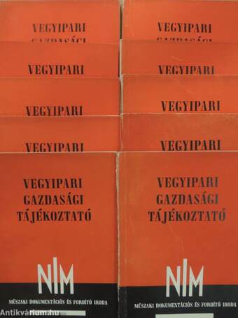 Vegyipari Gazdasági Tájékoztató 1962. (nem teljes évfolyam)/2 különszám