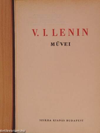 V. I. Lenin művei 1-39.