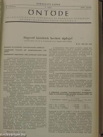 Kohászati Lapok 1959. január-december/Kohászati Lapok - Öntöde 1959. január-december