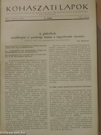 Kohászati lapok 1958. január-december/Kohászati Lapok - Öntöde 1958. január-december