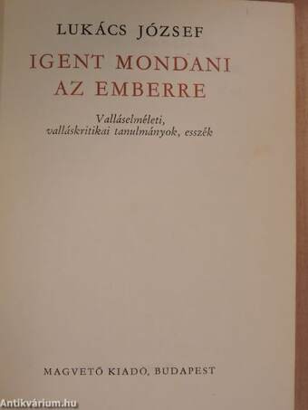 Igent mondani az emberre