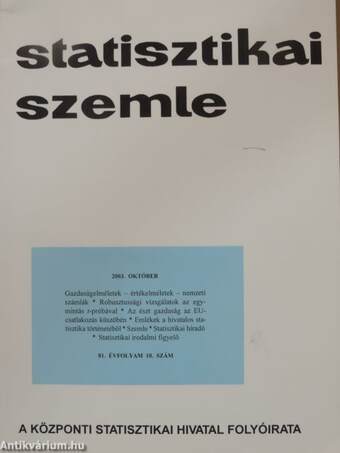 Statisztikai Szemle 2003. október