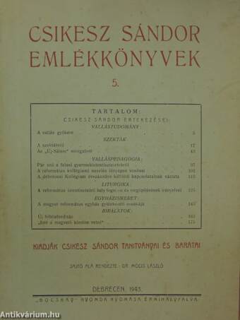 Csikesz Sándor Emlékkönyvek 5. 