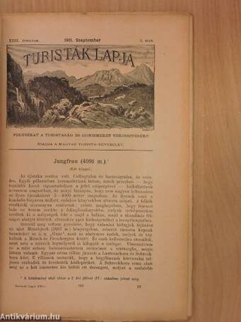 Turisták lapja 1911. szeptember