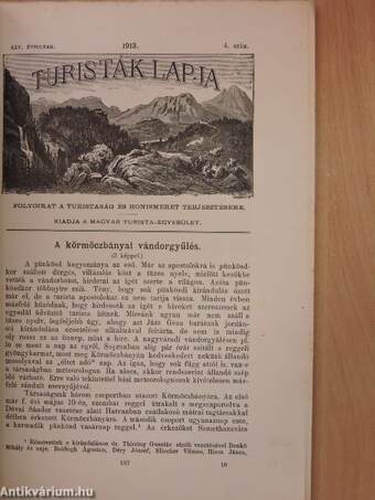 Turisták lapja 1913. július