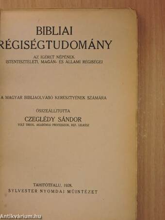 Bibliai régiségtudomány